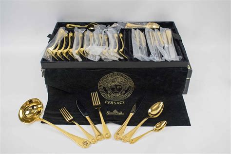 versace knife and forks set|Versace rosenthal knives.